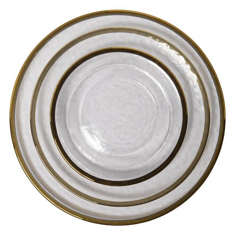 Clear Gold Rim China | Signature Party